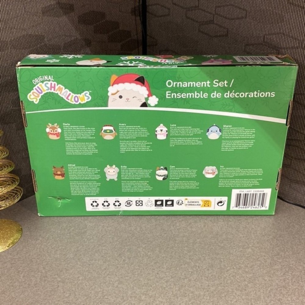 SOLD Original Squishmallow Ornaments 2022 Holiday Winter Squad 8 Pack (NWT) - Picture 5 of 6